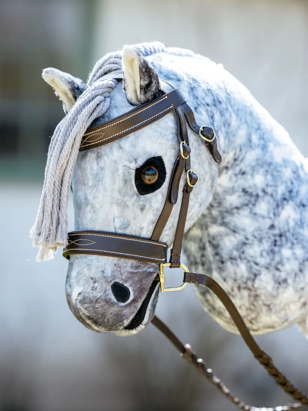 LeMieux LeMieux zabawka ogłowie Hunter dla Hobby Horse, brązowe 24h