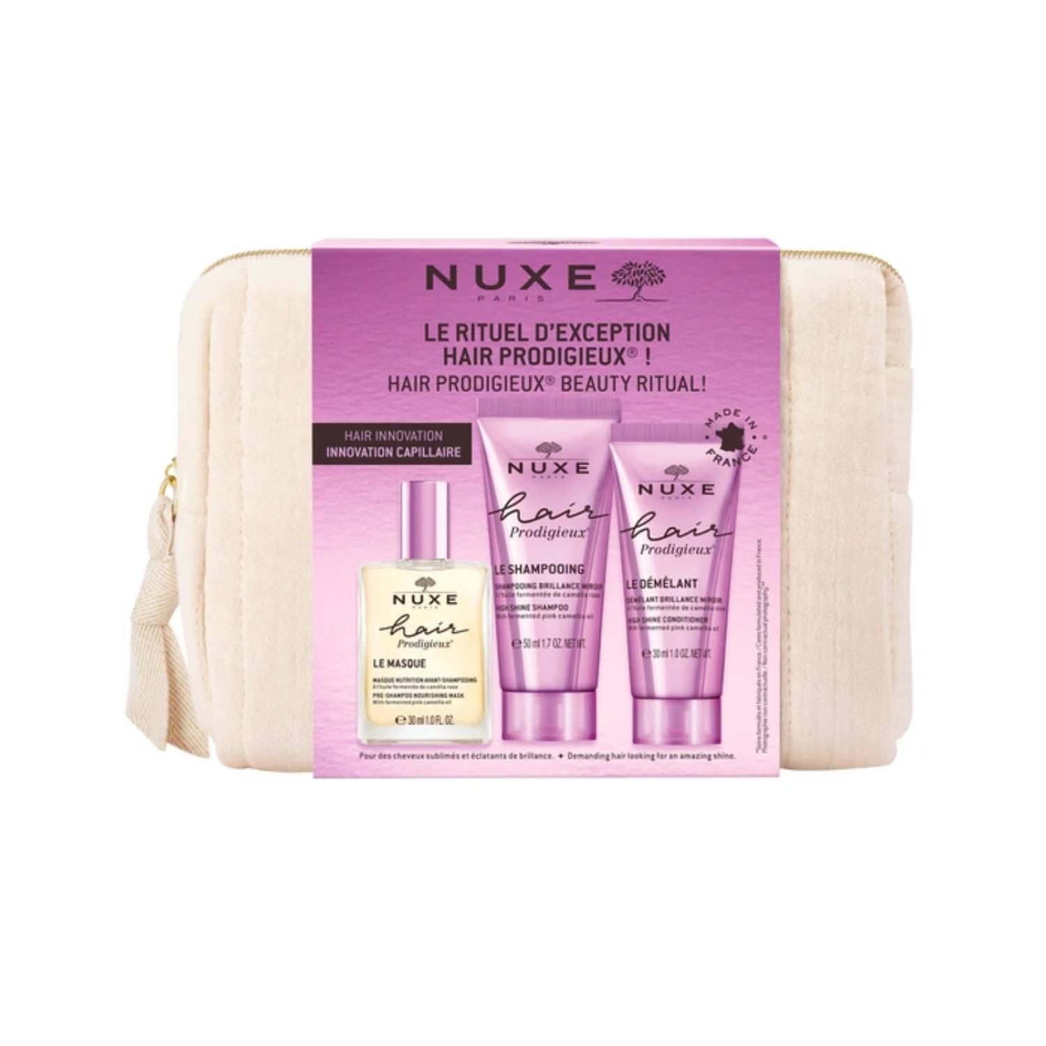 Nuxe hair prodigieux - kosmetyczka podróżna, 1 zestaw