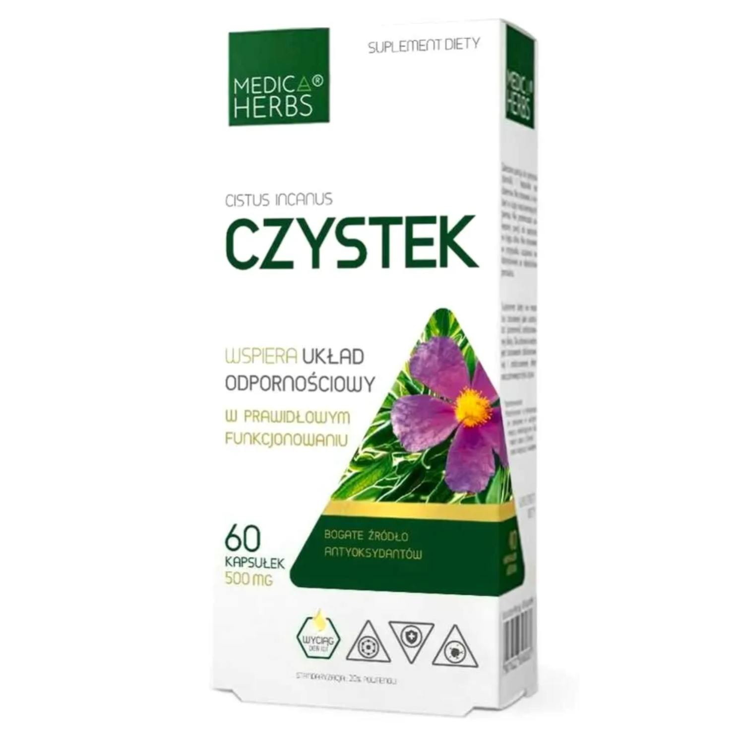 Medica herbs czystek, 60 kapsułek