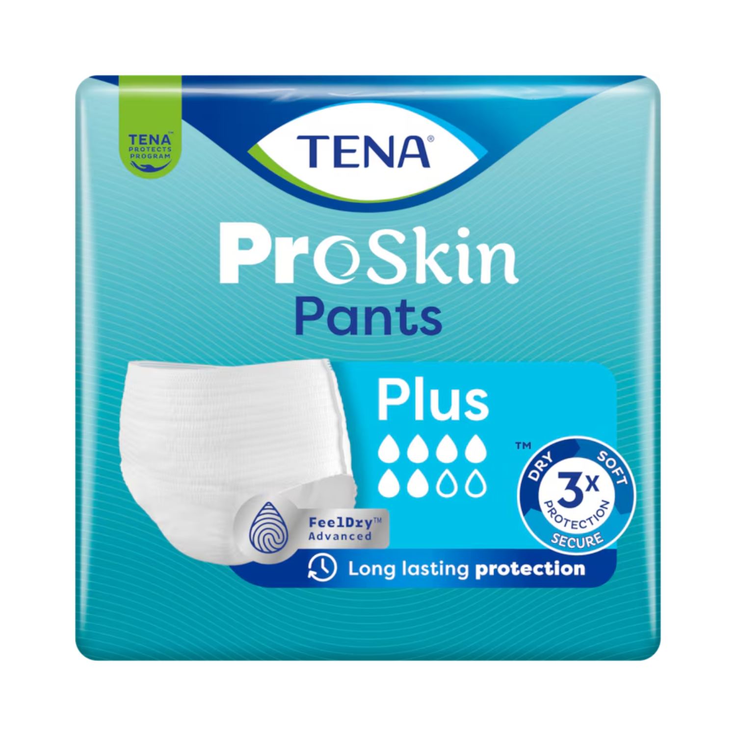 Tena pants proskin plus - majtki chłonne, l, 10 sztuk