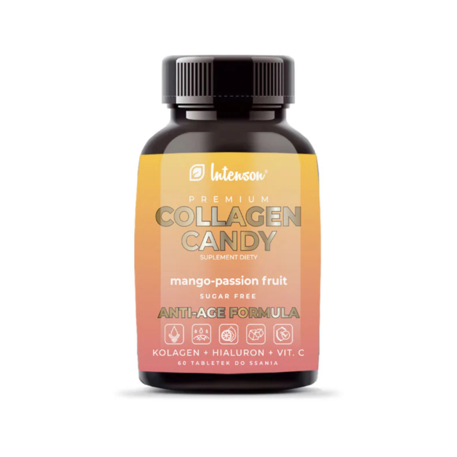 Intenson collagen candy, smak mango-marakuja, 60 tabletek do ssania