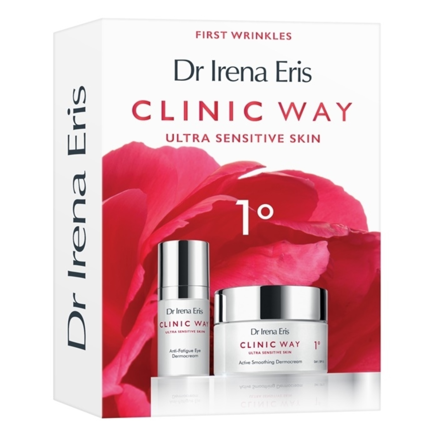 Dr irena eris clinic way 1°- wygładzający dermokrem spf15, 50 ml + dermokrem pod oczy redukujący oznaki zmęczenia, 15 ml, 1 zestaw