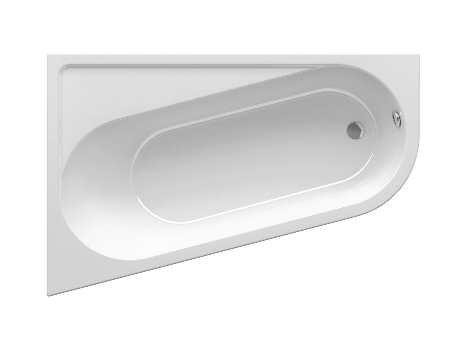 Ravak Chrome wanna narożna 170x105 cm lewa biała CA31000000