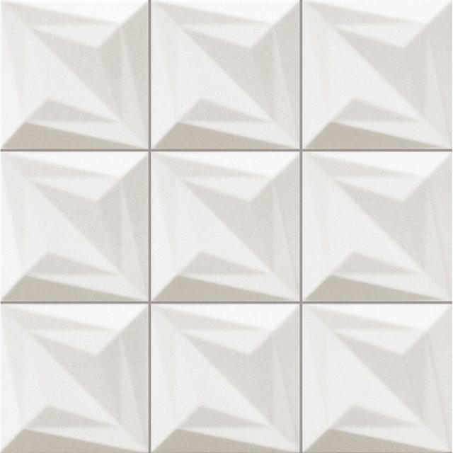 Gres szkliwiony hiszpański Realonda DELTA BLANCO do fugowania 33x33 g
