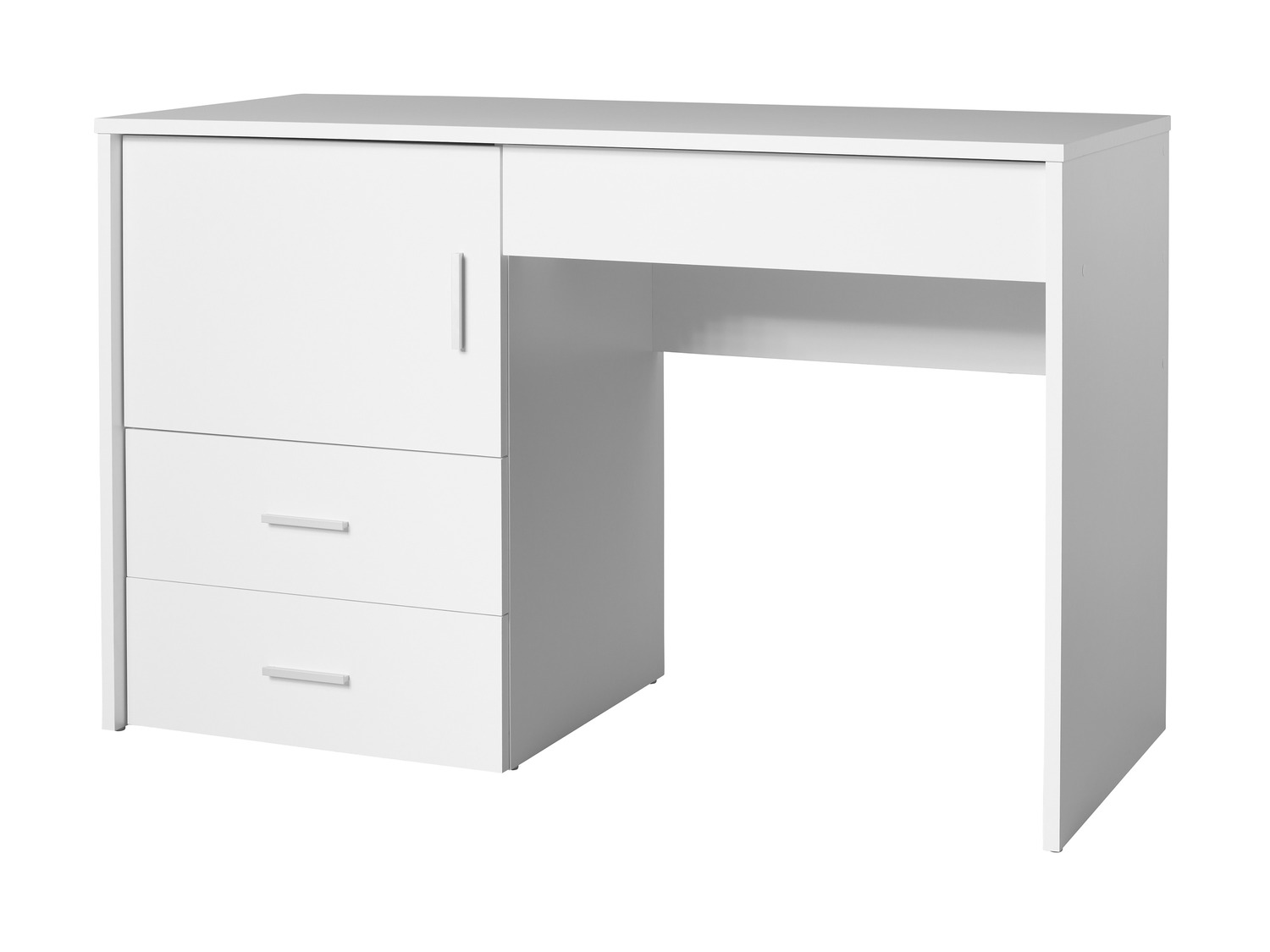 LIVARNO home Stół biurko do maszyny do szycia, biały, nowoczesny design, 2 duże szuflady, schowek na maszynę, odporny na zarysowania