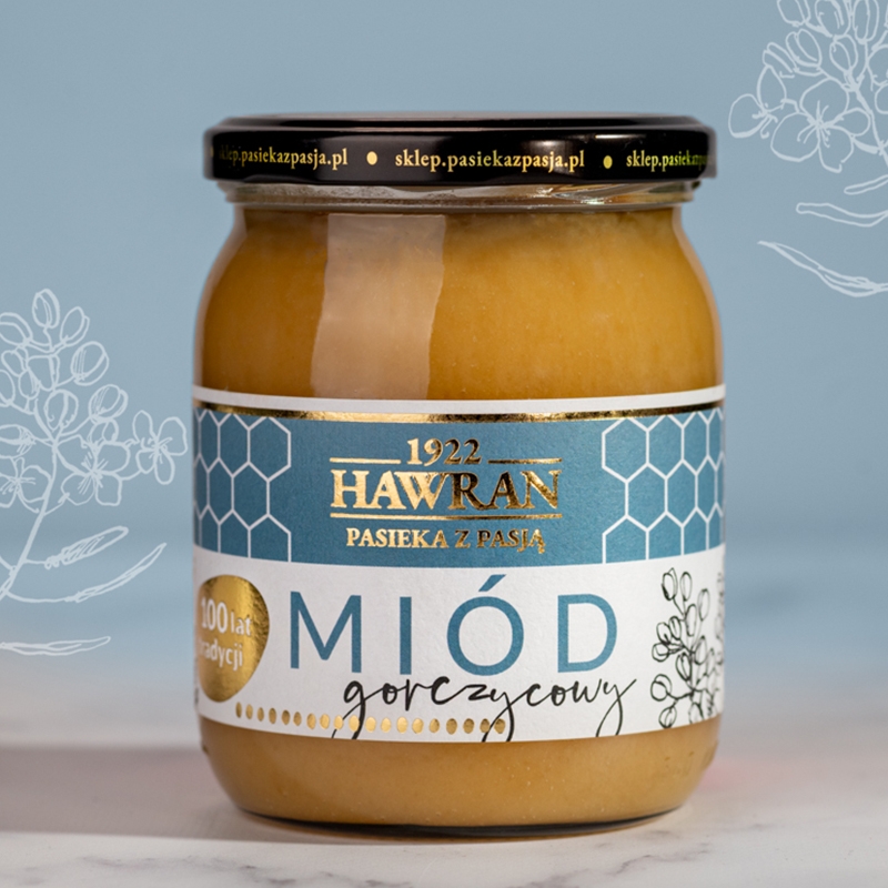 Miód gorczycowy 650g - Pasieka z Pasją Hawran