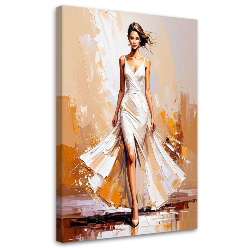 Obraz do salonu sypialni Feeby Modelka na pokazie mody 60x90cm 1szt