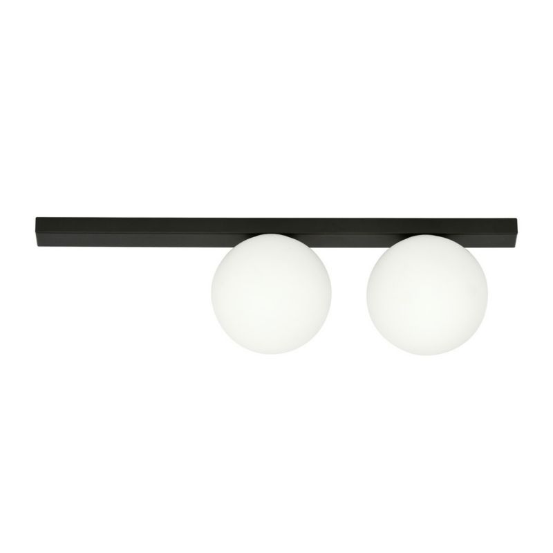 Lampa sufitowa wisząca Emibig Fit 2080 czarno-biała minimalistyczna 2xE14 x 10W 1 szt.