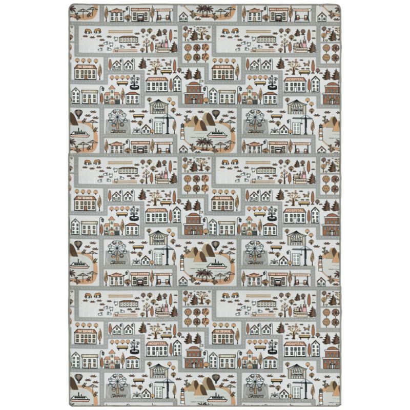 Dywan dziecięcy Ulice Minipolis 200x300 cm e-floor szary 1 szt