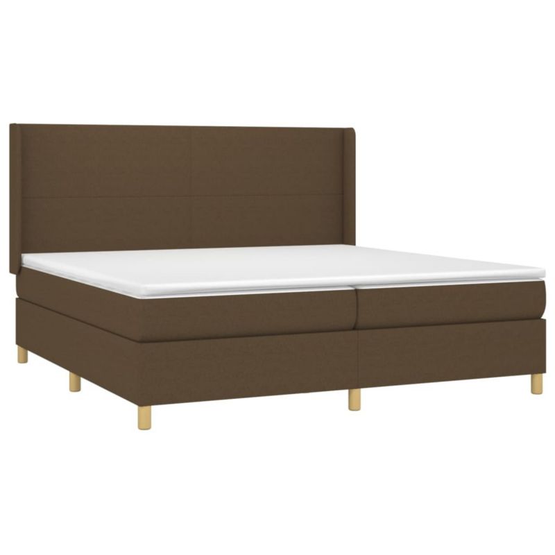 Łóżko kontynentalne WaszeMeble 200x200 cm brązowe WM-3138744 1 szt.
