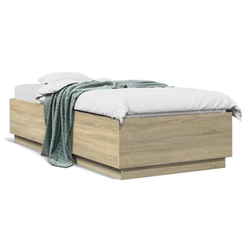 Łóżko drewniane WaszeMeble 100x200 cm brązowe WM-3209718 1 szt.
