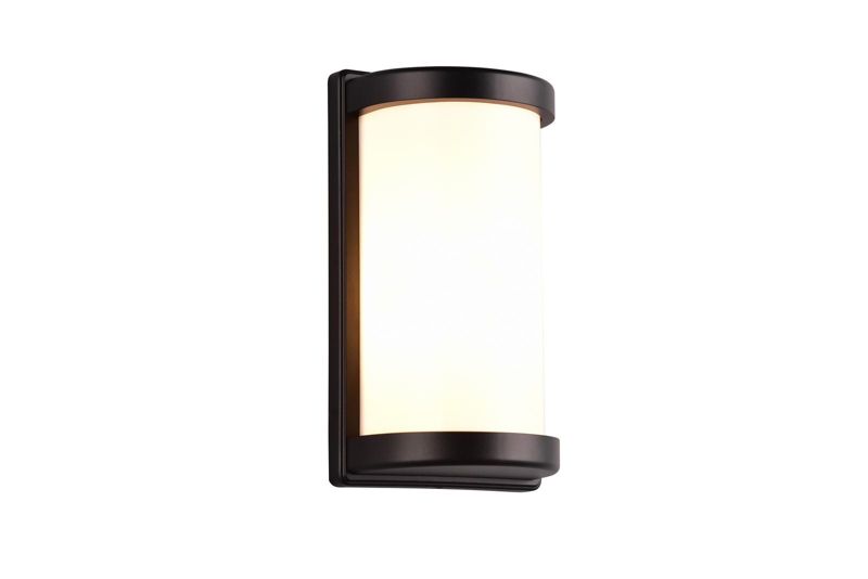 Kinkiet ścienny zewnętrzny RL Puelo czarno-biały 1 x E27 x IP44 wym: 26,5 x 14,5 x 14,5 cm - 1 szt.