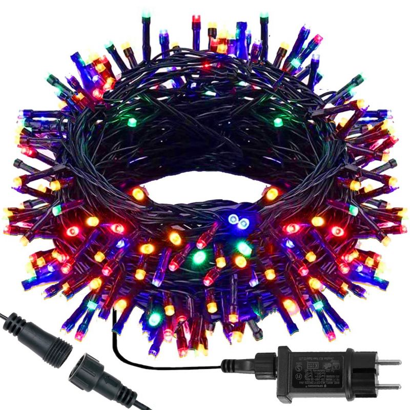 Lampki choinkowe Springos 300 LED 15 m multikolor zewnętrzne 1 szt.