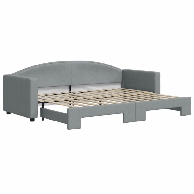 Łóżko dzienne WaszeMeble 80x200 cm rozsuwane szare WM-3197183 1 szt.