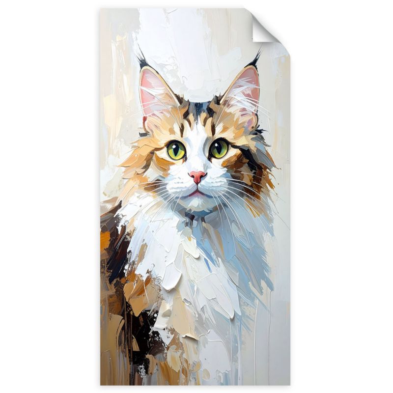 Naklejka na ścianę do salonu sypialni Feeby Kot Zwierzę 50x100cm 1szt