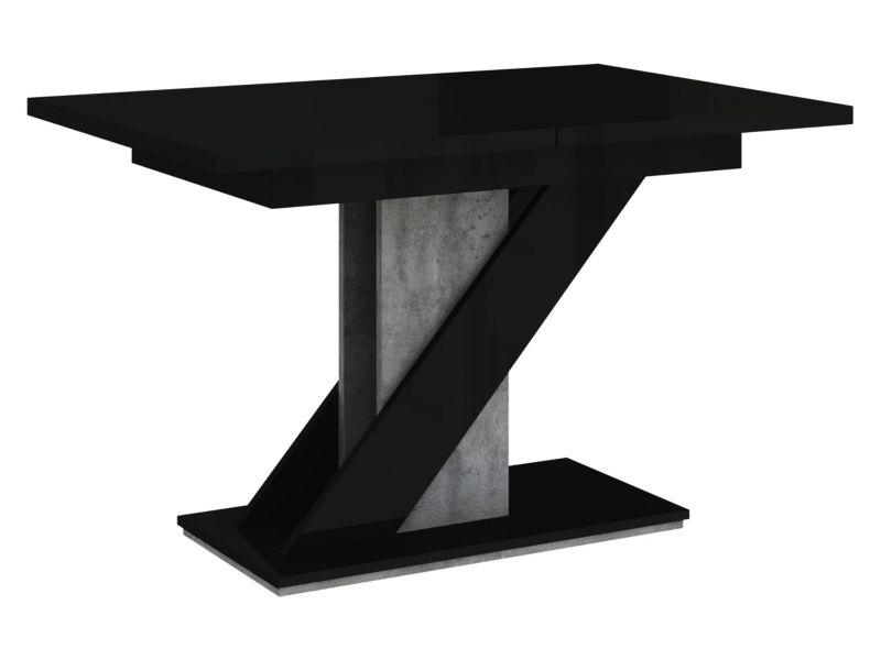 Stół MIRJAN 24 Meva czarny połysk/beton 1 szt.