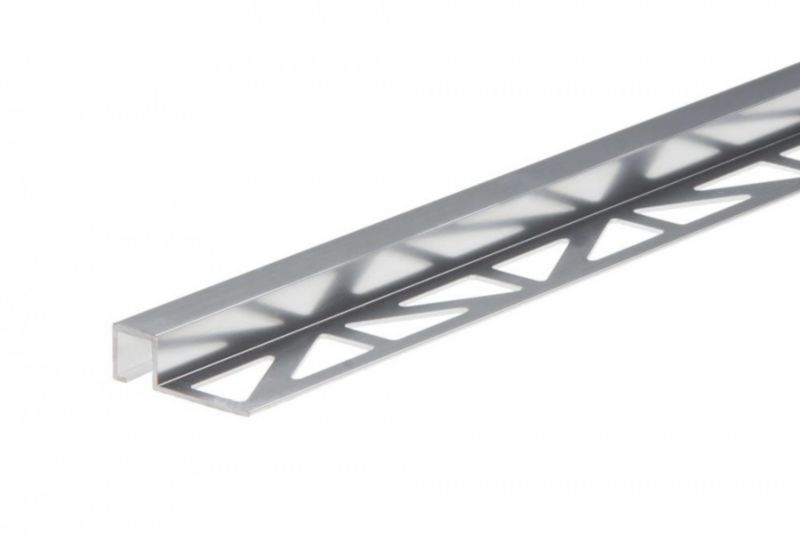 Profil do glazury krawędziowy Cezar Srebrny El-Poler 2500x11x12mm aluminiowy 1 szt.