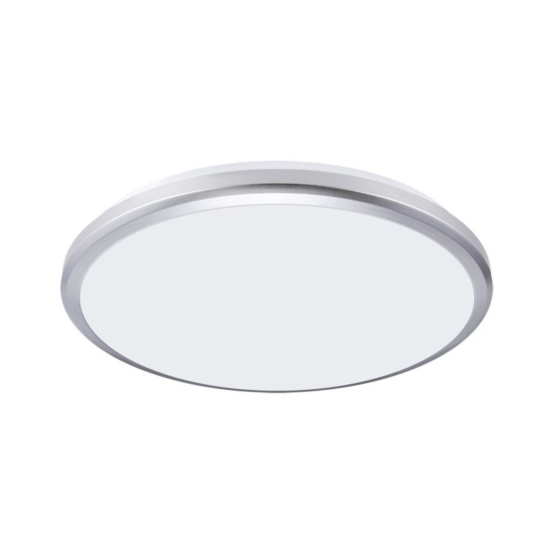 Lampa sufitowa zewnętrzna Struhm Planar srebrno-biała LED 24W 4200K 2640lm IP54 wym: 6,5 x 31,5 x 31,5 cm - 1 szt.