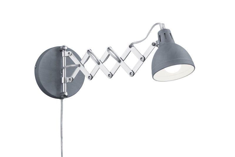 Kinkiet ścienny RL Scissor szaro-chromowany-biały 1 x E14 x IP20 wym: 15 x 15 x 15 cm - 1 szt.