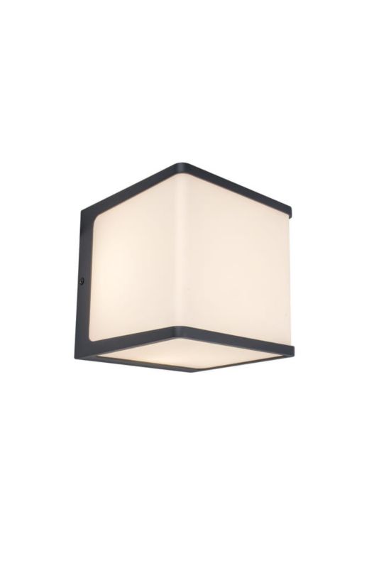 Kinkiet ścienny zewnętrzny Lutec Doblo antracyt LED 24W 3000K 1600lm IP54 wym: 15 x 15 x 15 cm aluminium - 1 szt.