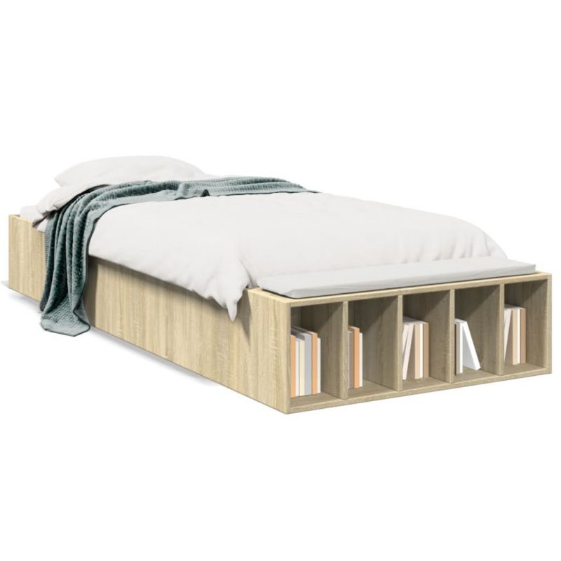 Łóżko drewniane WaszeMeble 100x200 cm brązowe WM-3280603 1 szt.