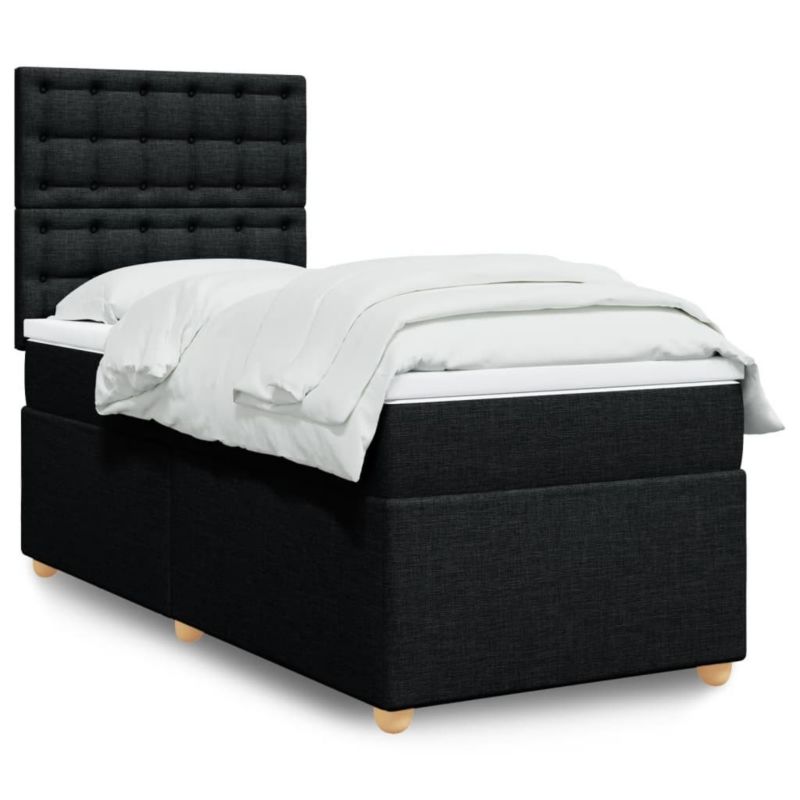 Łóżko kontynentalne WaszeMeble 80x200 cm czarne WM-3291123 1 szt.