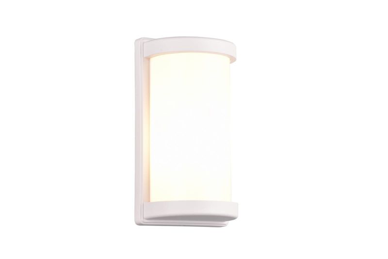 Kinkiet ścienny zewnętrzny RL Puelo biały 1 x E27 x IP44 wym: 26,5 x 14,5 x 14,5 cm - 1 szt.