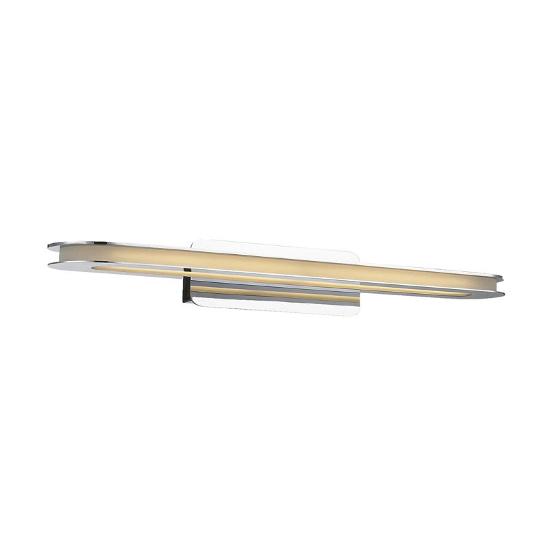 Kinkiet ścienny Italux Scarlett chromowany biały styl nowoczesny LED 12W 3000K 840lm IP20 wym: 6,5 x 57,5 x 10 cm - 1 szt.
