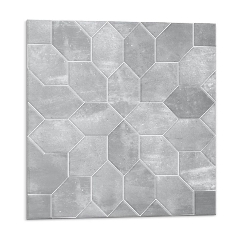 Kafelki samoprzylepne Wallfluent 50x50 cm Mozaikowy wzór heksagonalny w nowoczesnym stylu 4 szt.