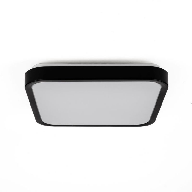 Plafon V-TAC czarno-biały LED 18W 4000K 1830lm IP44 wym: 6,5 x 29,5 x 29,5 cm tworzywo sztuczne - 1 szt.