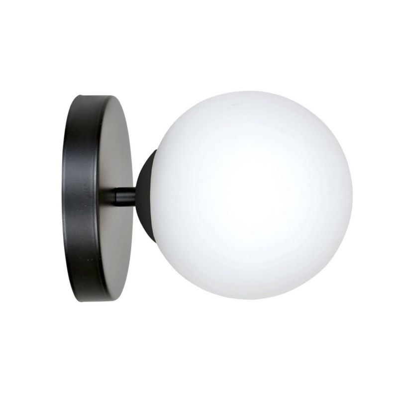 Kinkiet ścienny Emibig Kalf czarno-biały 1 x E14 x 10W IP20 wym: 15 x 15 cm - 1 szt.