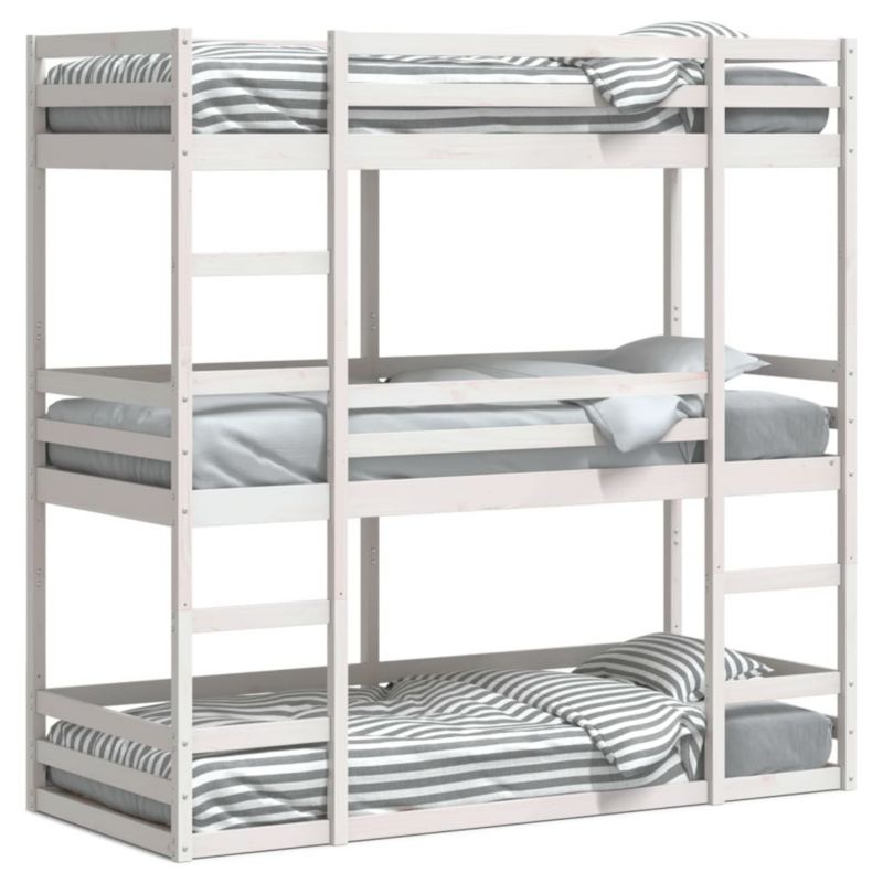 Łóżko piętrowe WaszeMeble 80x200 cm białe WM-3284252 1 szt.