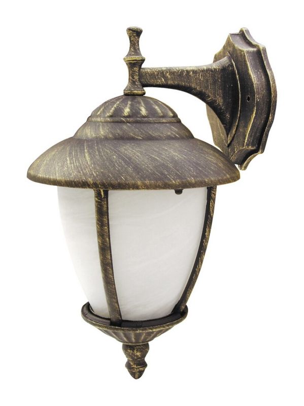 Kinkiet ścienny zewnętrzny Rabalux Madrid złoto antyczne 1 x E27 x 60W IP43 wym: 37 x 20 x 23,5 cm - 1 szt.