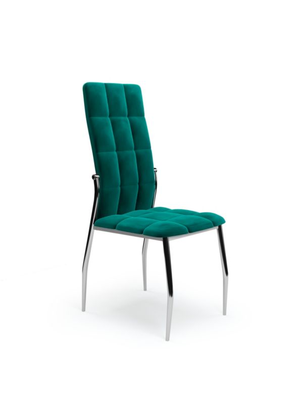 Krzesło Halmar tapicerowane K416 VELVET ciemno zielone 1 szt