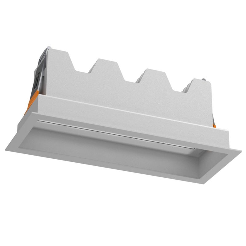 Oprawa sufitowa wpuszczana Brosline A-Glare biała LED 10W 3000K 800lm IP20 wym: 7 x 16,6 x 6,5 cm prostokątna - 1 szt.