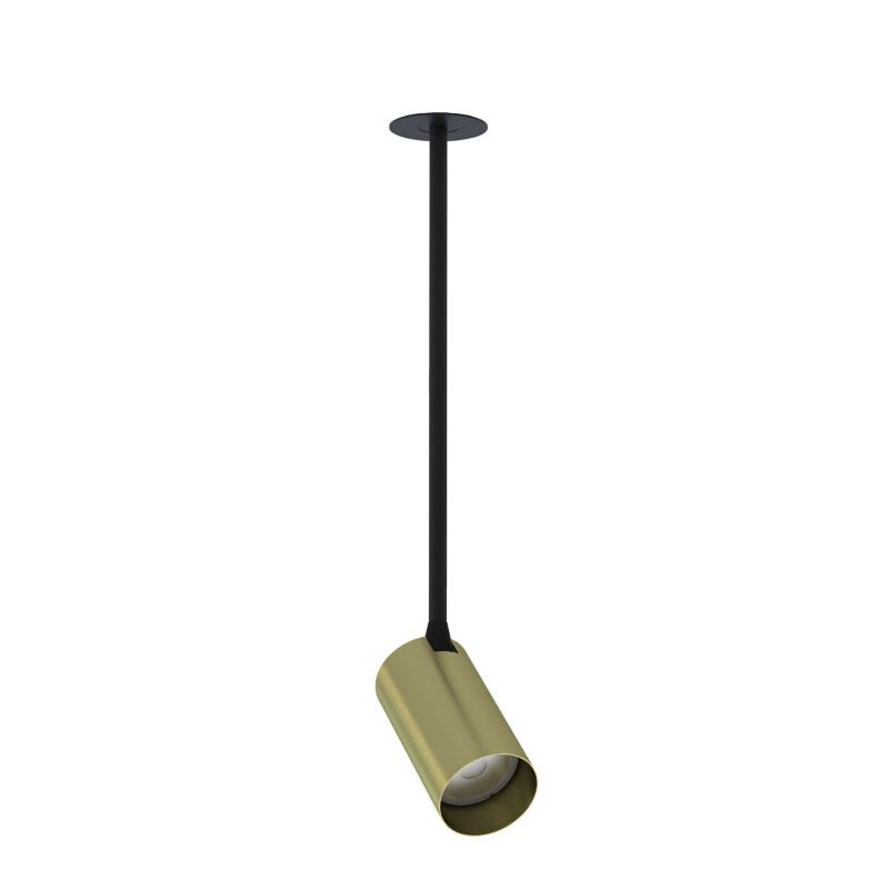 Oprawa wpuszczana Nowodvorski Lighting Mono czarna-mosiądz LED 10W ruchoma IP20 wym: 39 x 5,5 x 12,5 cm okrągła - 1 szt.