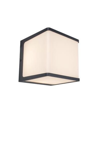 Kinkiet ścienny zewnętrzny Lutec Doblo antracyt LED 24W 4000K 1600lm IP54 wym: 15 x 15 x 15 cm aluminium - 1 szt.