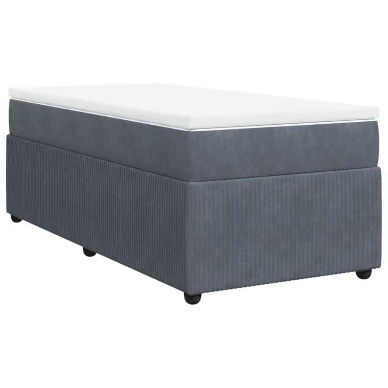 Łóżko kontynentalne WaszeMeble 90x190 cm ciemnoszary WM-3285609 1 szt.