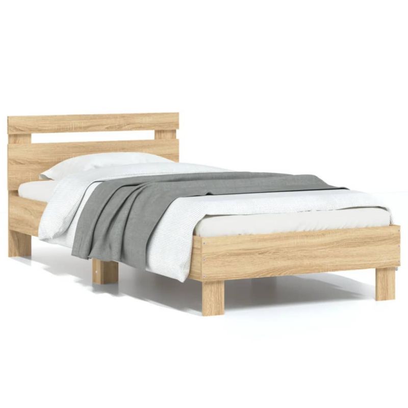 Łóżko drewniane WaszeMeble 90x200 cm brązowe WM-838535 1 szt.