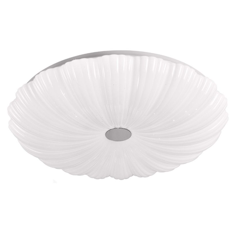 Plafon sufitowy Polux Flower biały LED 72W 3000K-6500K 8000lm IP20 wym: 9,5 x 48 x 48 cm tworzywo sztuczne - 1 szt.