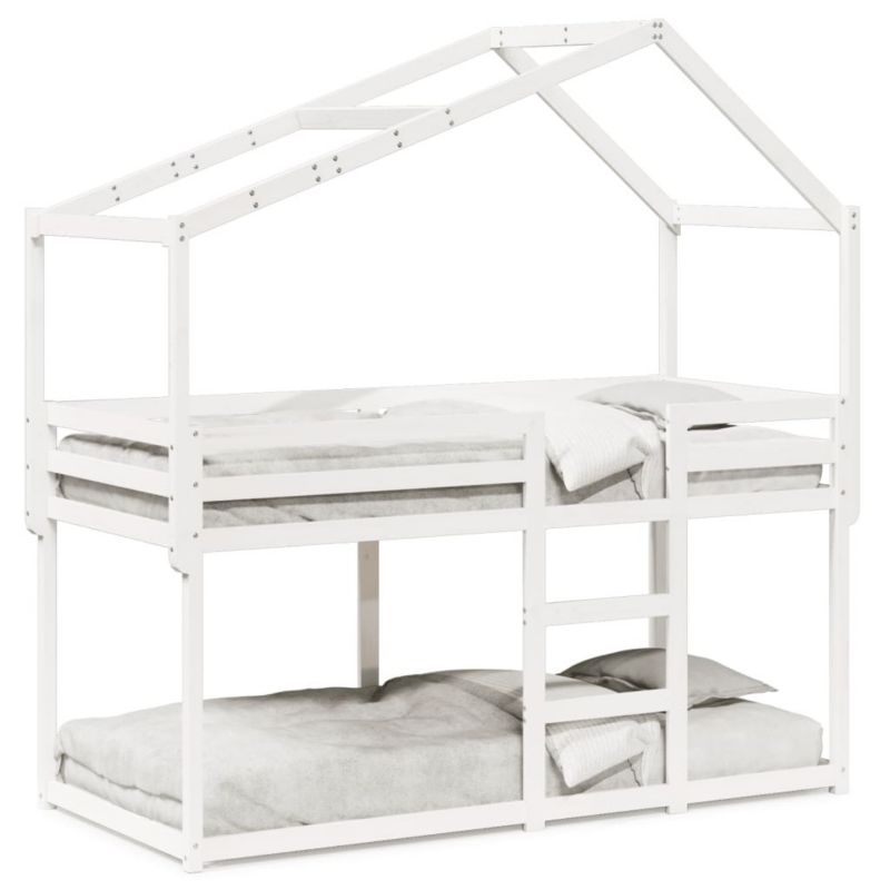 Łóżko piętrowe WaszeMeble 75x190 cm białe WM-3282050 1 szt.