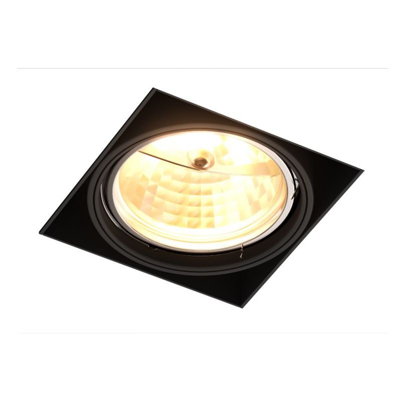 Oprawa sufitowa wpuszczana Zuma Line Oneon czarna 1 x ES111 x 15W IP20 wym: 10,8 x 15,6 x 15,6 cm kwadratowa - 1 szt.