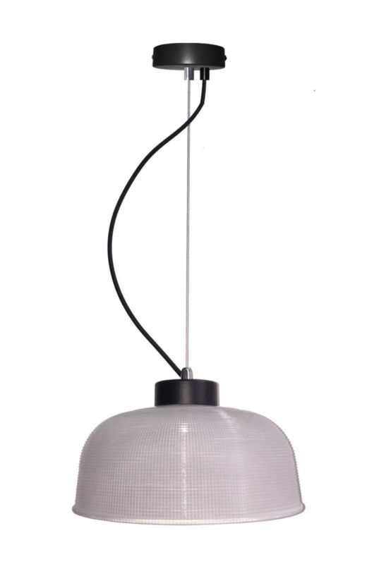 Lampa sufitowa wisząca Candellux Liverpool 2778 czarno-szara szerokość 26.5 cm 1xE27 x 40W 1 szt.
