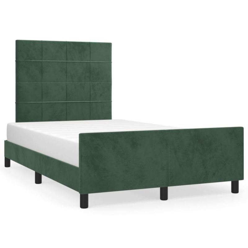 Łóżko tapicerowane WaszeMeble 120x200 cm ciemnozielone WM-3125748 1 szt.