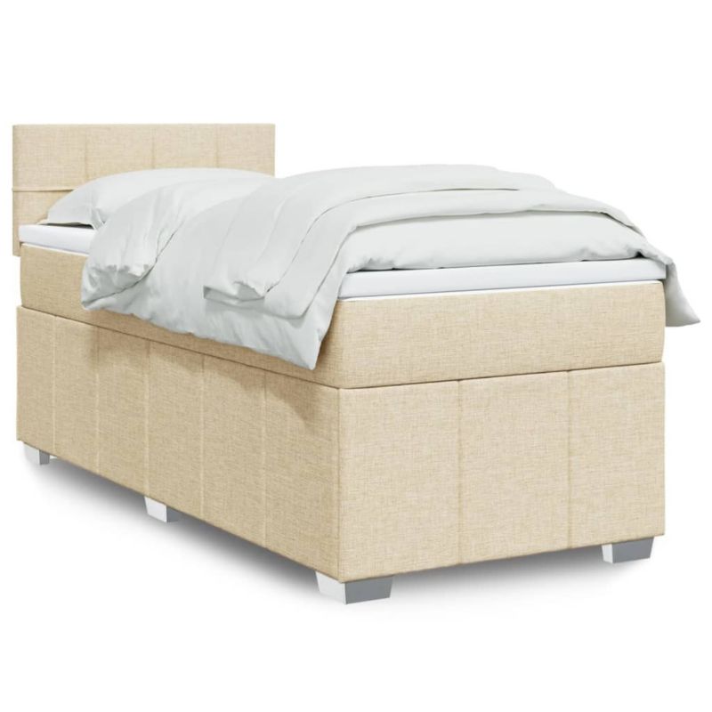 Łóżko kontynentalne WaszeMeble 80x200 cm kremowe WM-3286900 1 szt.