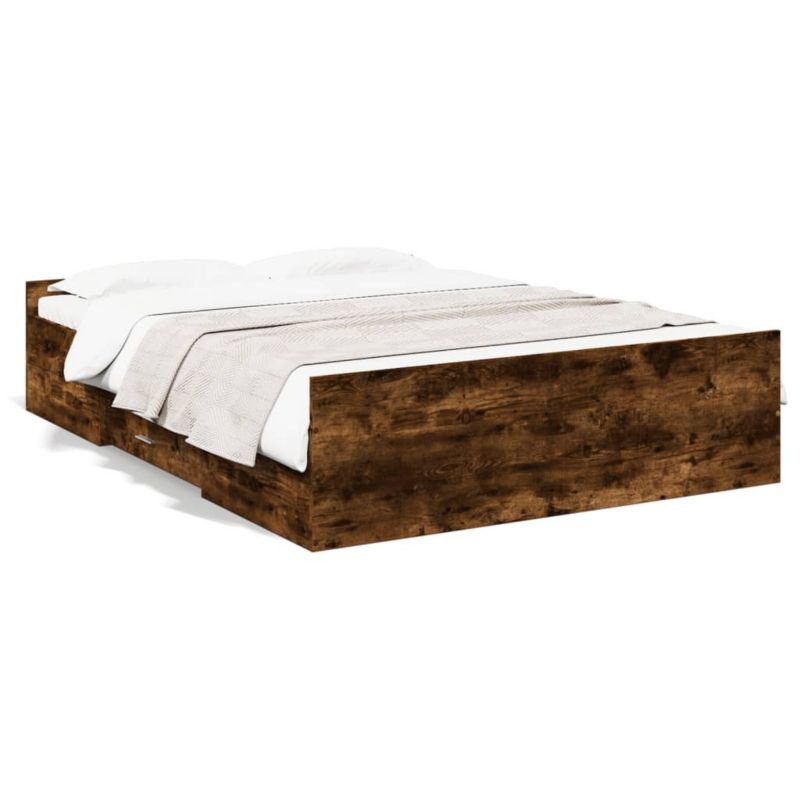 Łóżko drewniane WaszeMeble 140x190 cm brązowe WM-3280311 1 szt.