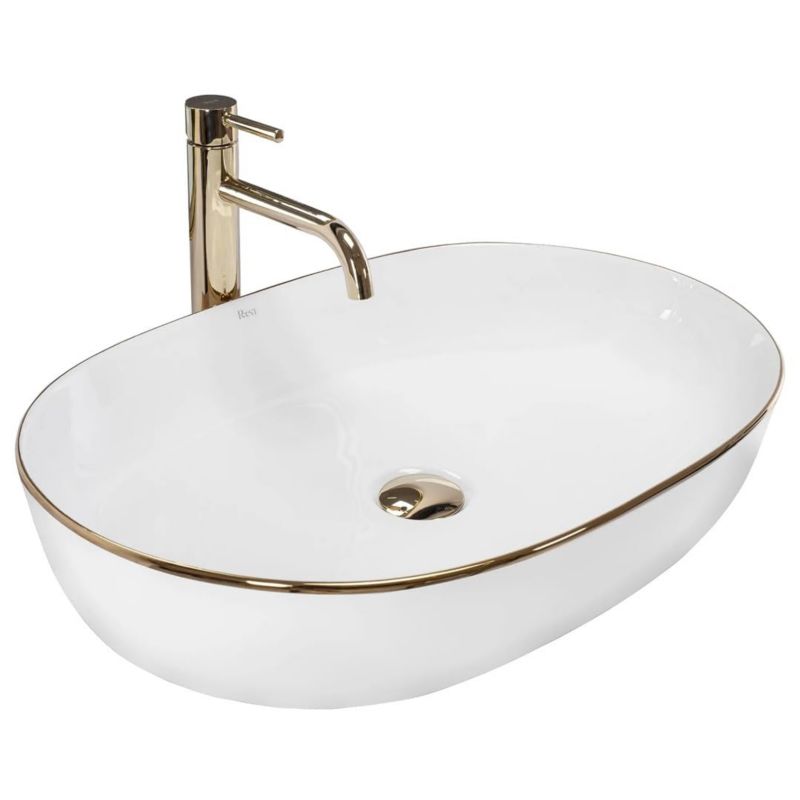 Umywalka nablatowa GTM Design Nadia M6 Biała 1 szt.