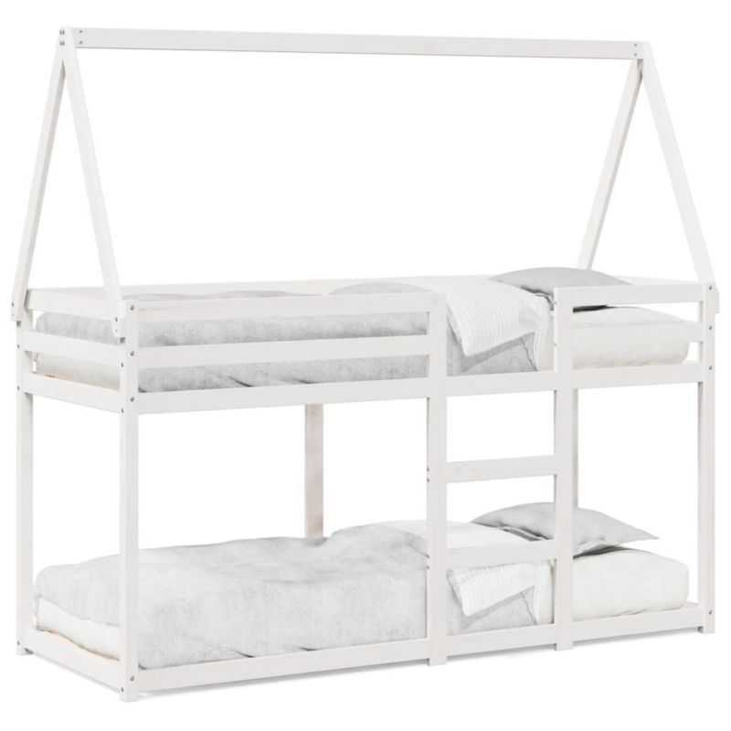 Łóżko piętrowe WaszeMeble 75x190 cm białe WM-3282090 1 szt.