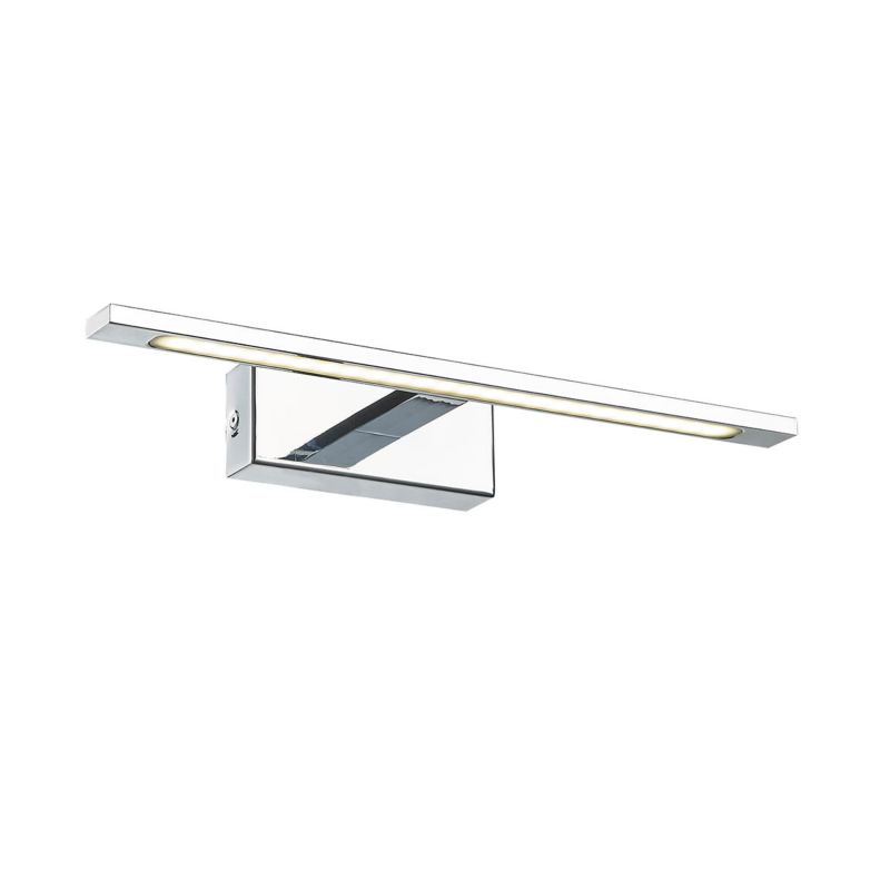 Kinkiet ścienny Italux Lamiena chromowany biały do łazienki LED 12W 3000K 960lm IP44 wym: 5 x 41,5 x 14 cm - 1 szt.