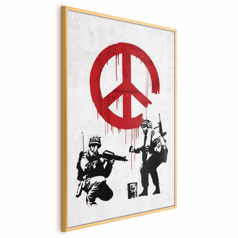 Plakat Artgeist Wojna i pokój 40x60 cm z ramą złotą bez marginesu 1 szt